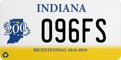 IN license plate 096FS
