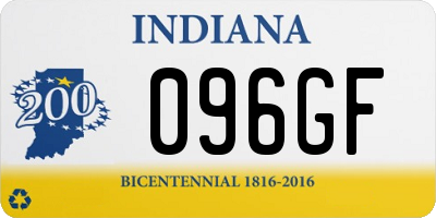 IN license plate 096GF