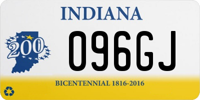 IN license plate 096GJ