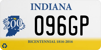 IN license plate 096GP