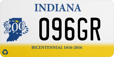 IN license plate 096GR