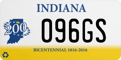 IN license plate 096GS