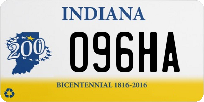 IN license plate 096HA