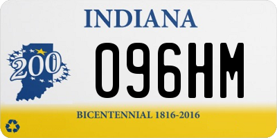 IN license plate 096HM