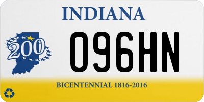 IN license plate 096HN