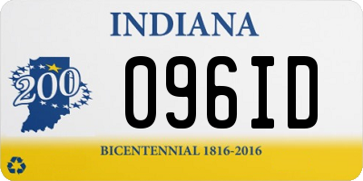 IN license plate 096ID