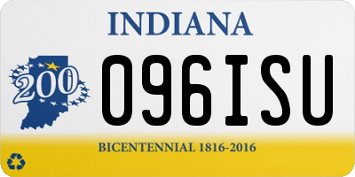 IN license plate 096ISU