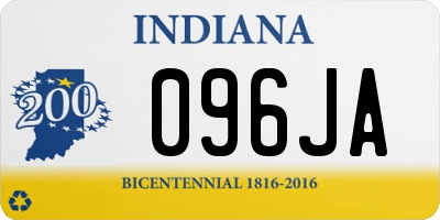 IN license plate 096JA