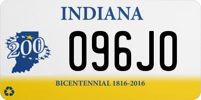 IN license plate 096JO