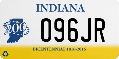 IN license plate 096JR