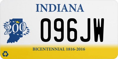 IN license plate 096JW