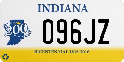 IN license plate 096JZ