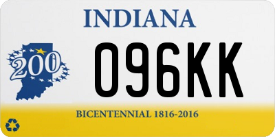 IN license plate 096KK
