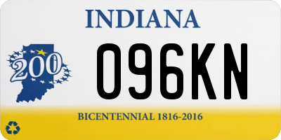 IN license plate 096KN