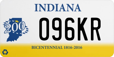 IN license plate 096KR