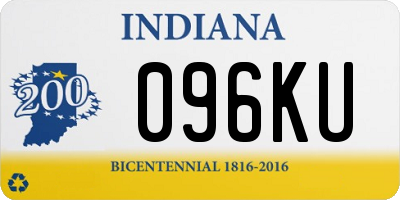 IN license plate 096KU