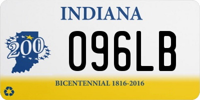 IN license plate 096LB