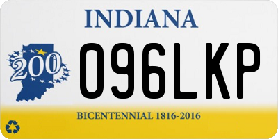 IN license plate 096LKP