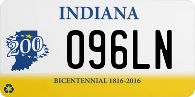 IN license plate 096LN