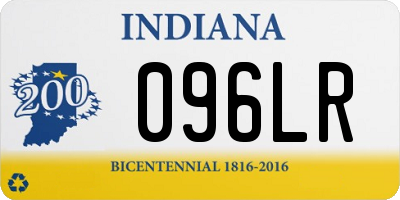 IN license plate 096LR