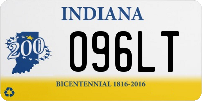 IN license plate 096LT