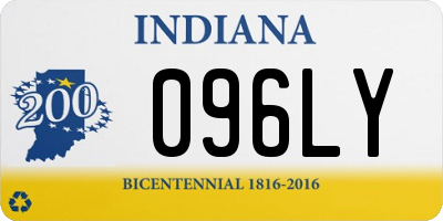 IN license plate 096LY