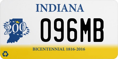 IN license plate 096MB