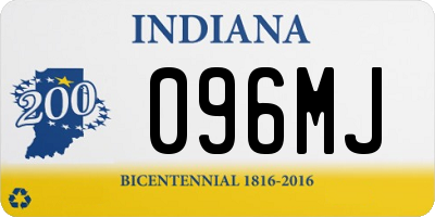 IN license plate 096MJ