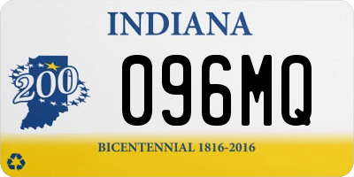 IN license plate 096MQ