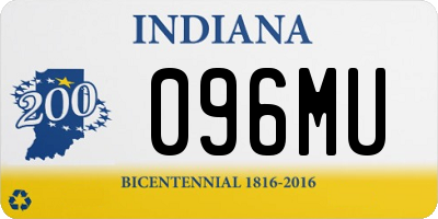 IN license plate 096MU