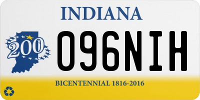 IN license plate 096NIH