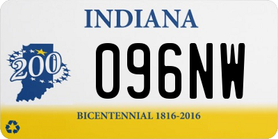 IN license plate 096NW