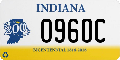 IN license plate 096OC