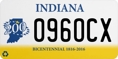 IN license plate 096OCX