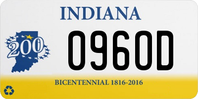 IN license plate 096OD