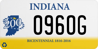 IN license plate 096OG