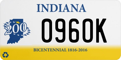 IN license plate 096OK