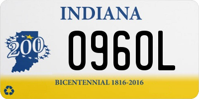 IN license plate 096OL