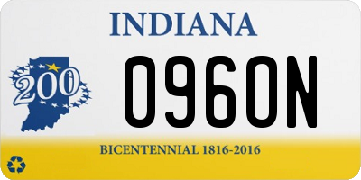 IN license plate 096ON
