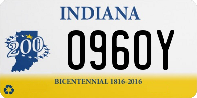 IN license plate 096OY