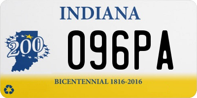 IN license plate 096PA