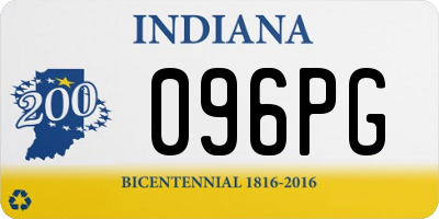 IN license plate 096PG