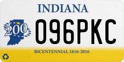 IN license plate 096PKC