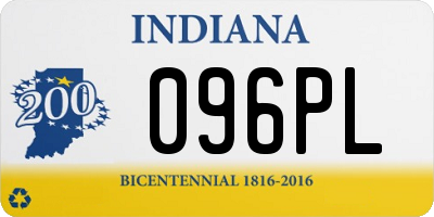 IN license plate 096PL
