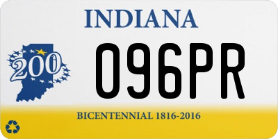 IN license plate 096PR