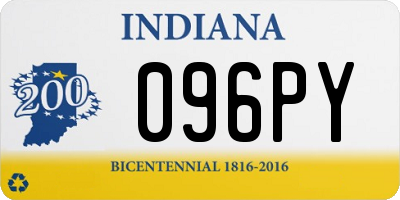 IN license plate 096PY