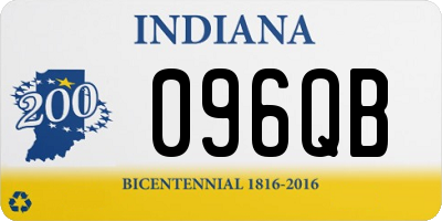 IN license plate 096QB