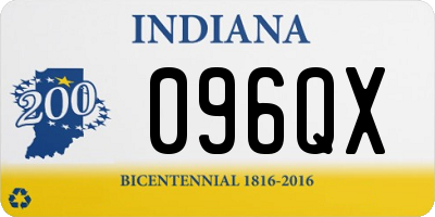 IN license plate 096QX