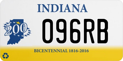 IN license plate 096RB