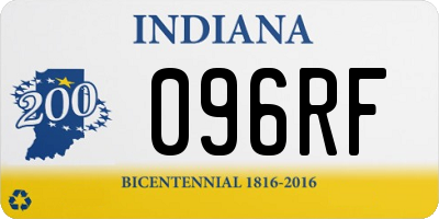 IN license plate 096RF